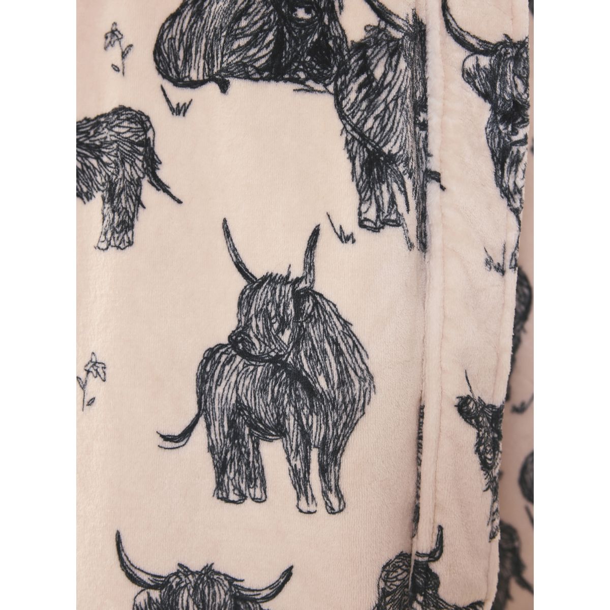 Peignoir ultra-doux crème hamish la vache des highlands, NEXT