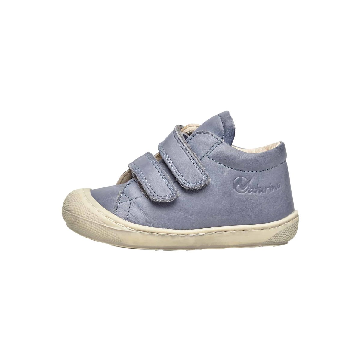 Chaussures premiers pas en cuir COCOON VL céleste, NATURINO
