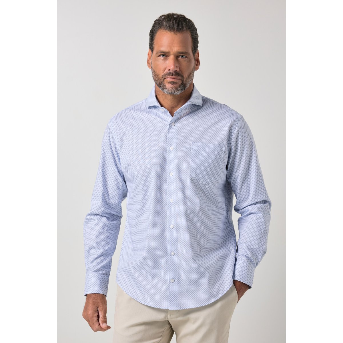 Chemise manches longues bleu clair, JP1880