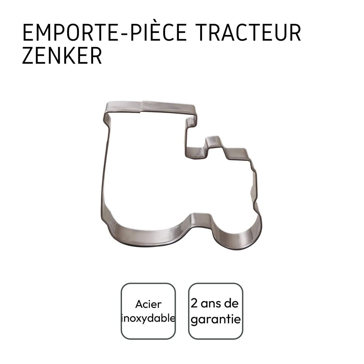 Emporte-pièce en forme de tracteur inox, ZENKER