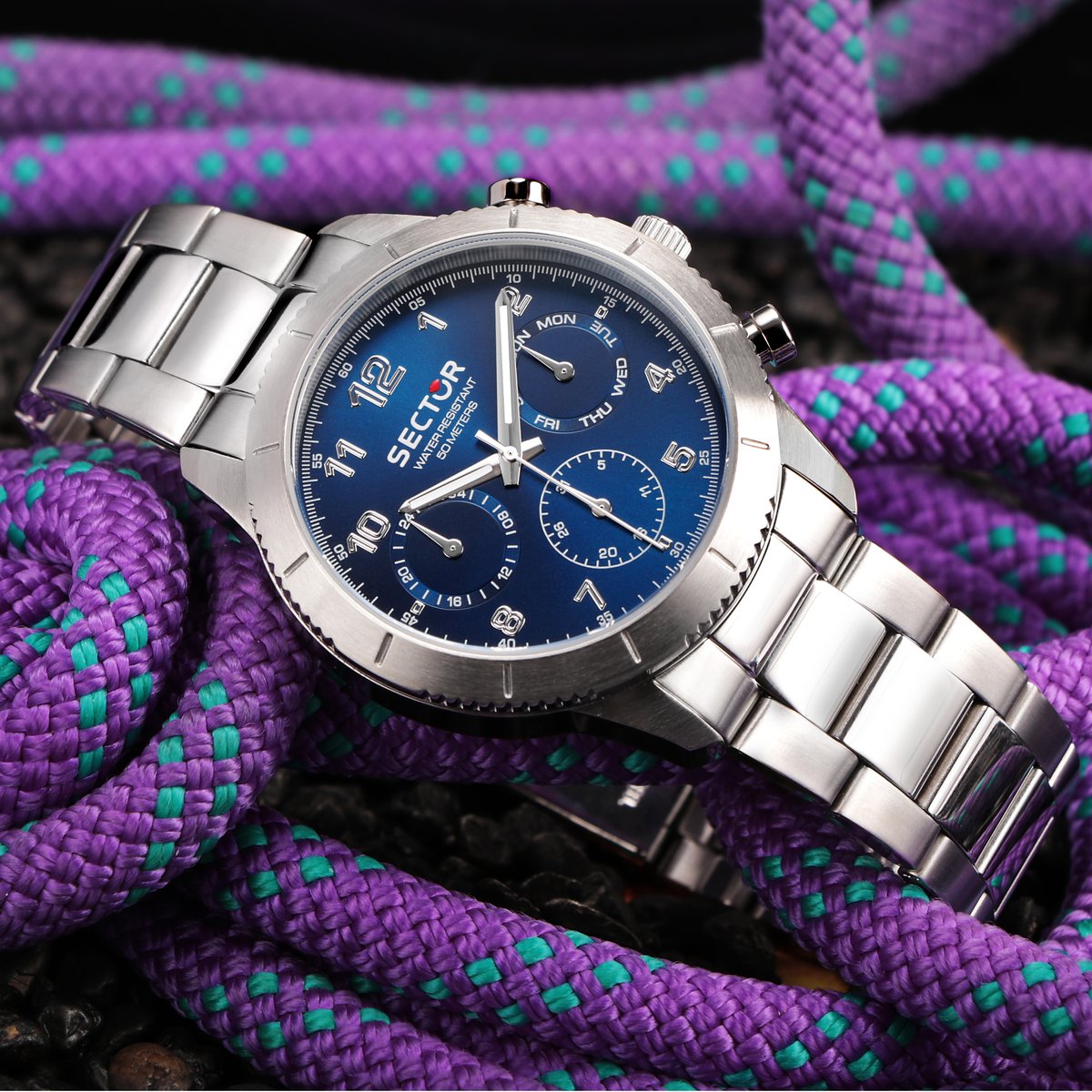 Montre multifonction 270 bleu, sunray, SECTOR