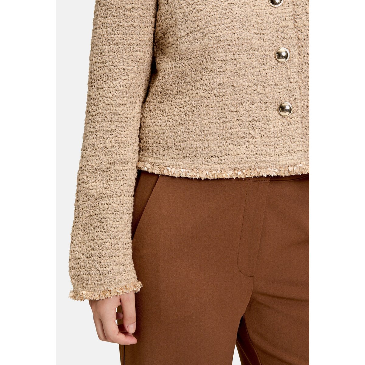 Veste blazer à manches longues beige, BETTY BARCLAY
