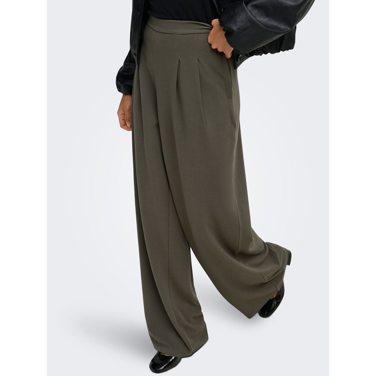 Pantalon À Jambe Large tarmac, ONLY