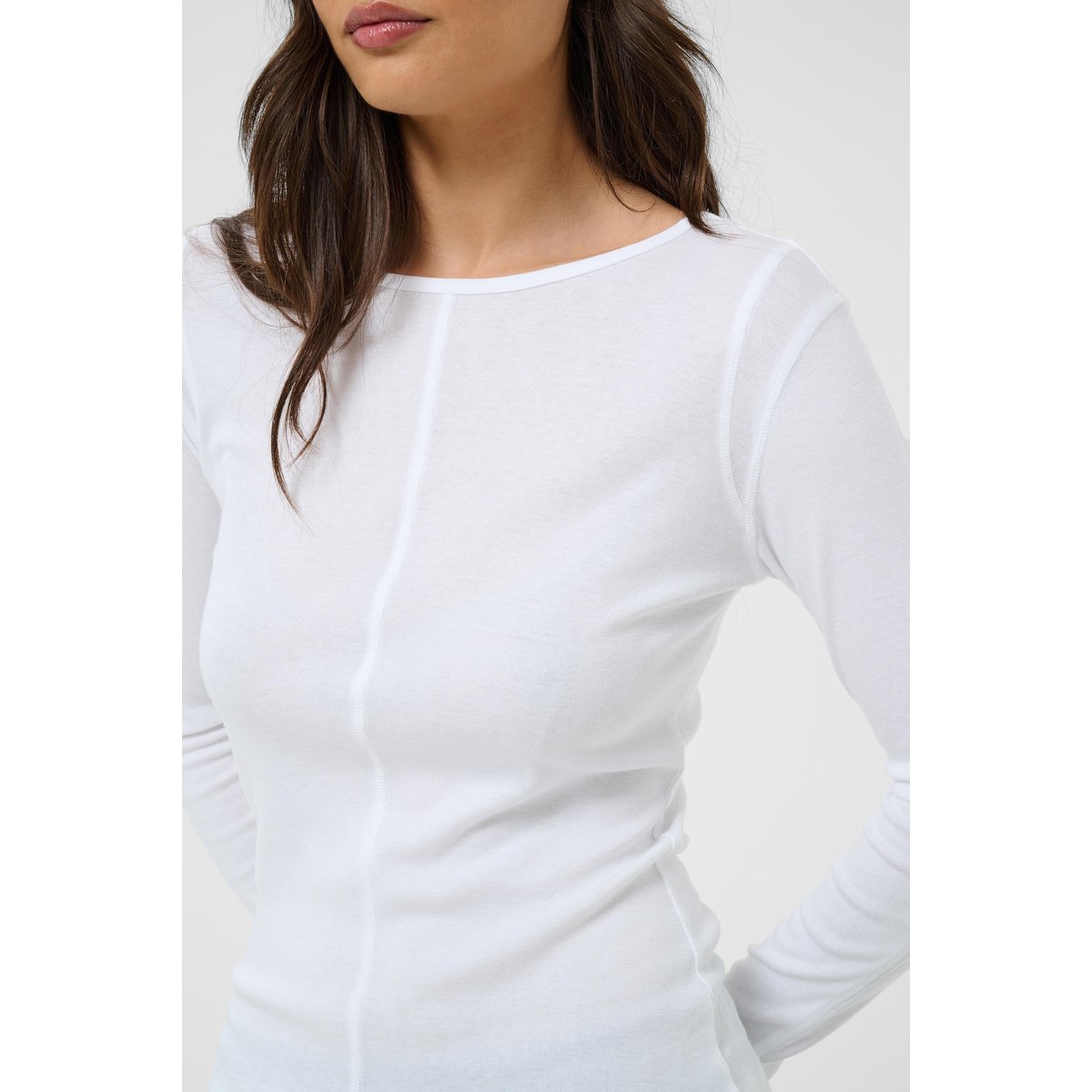T-shirt à manches longues blanc, KAFFE