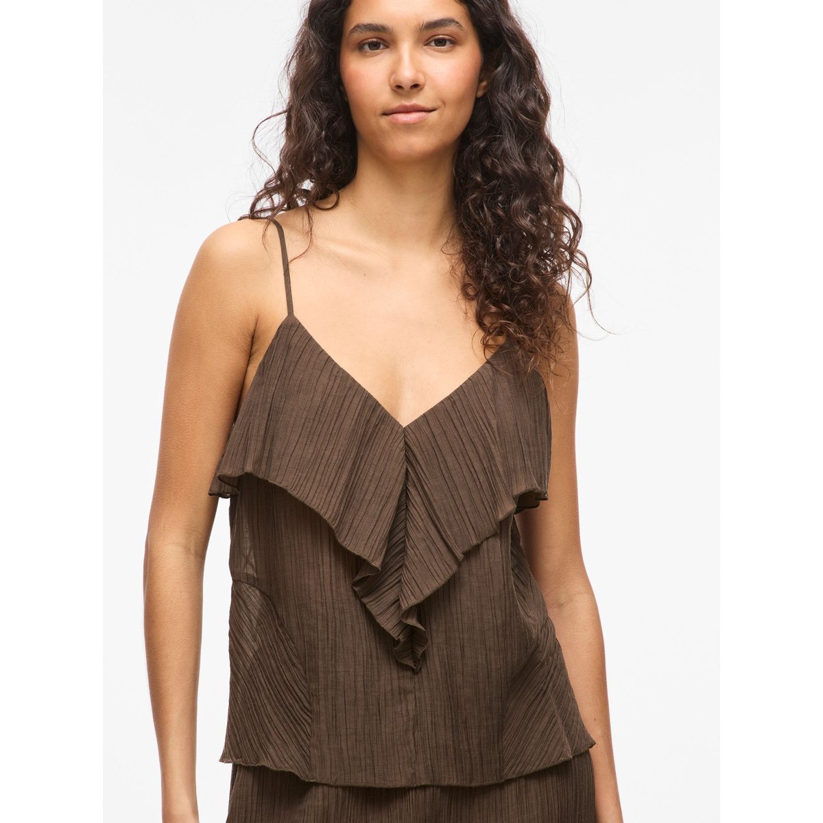 Top À Bretelles marron - slate black1, VILA