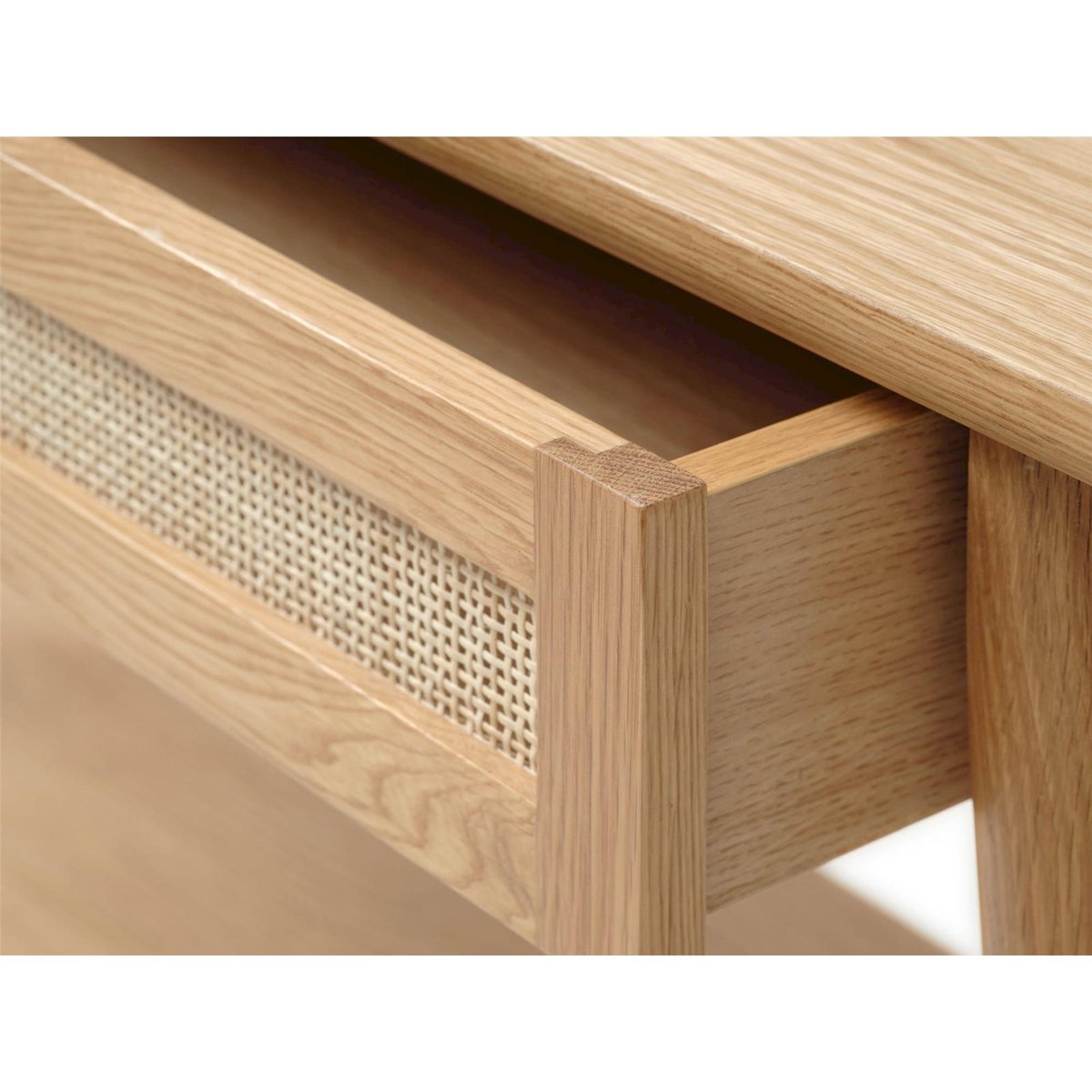 Console scandinave avec tiroir VISIMMY chêne, RECOLLECTION