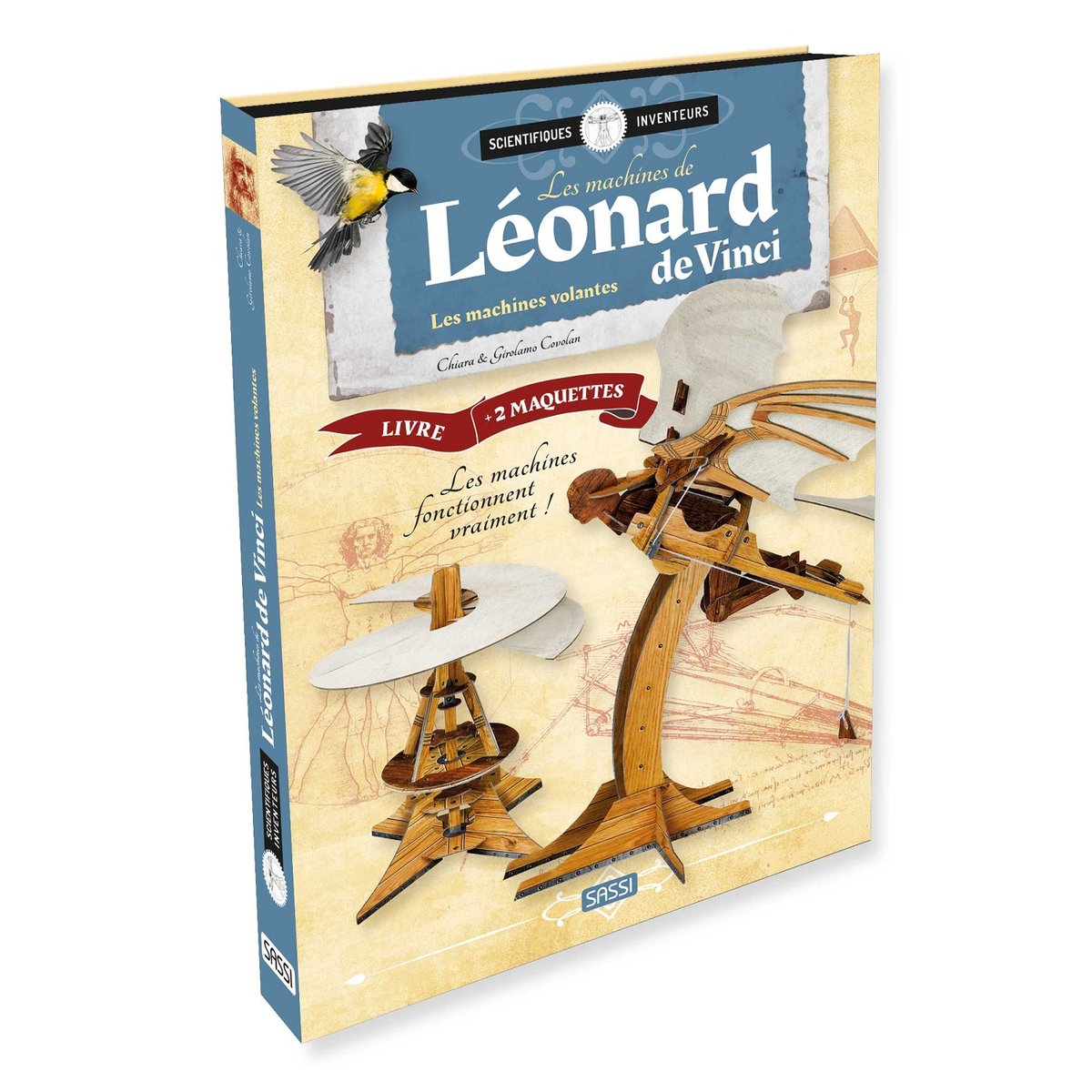 Les machines volantes de Léonard de Vinci beige, SASSI JUNIOR