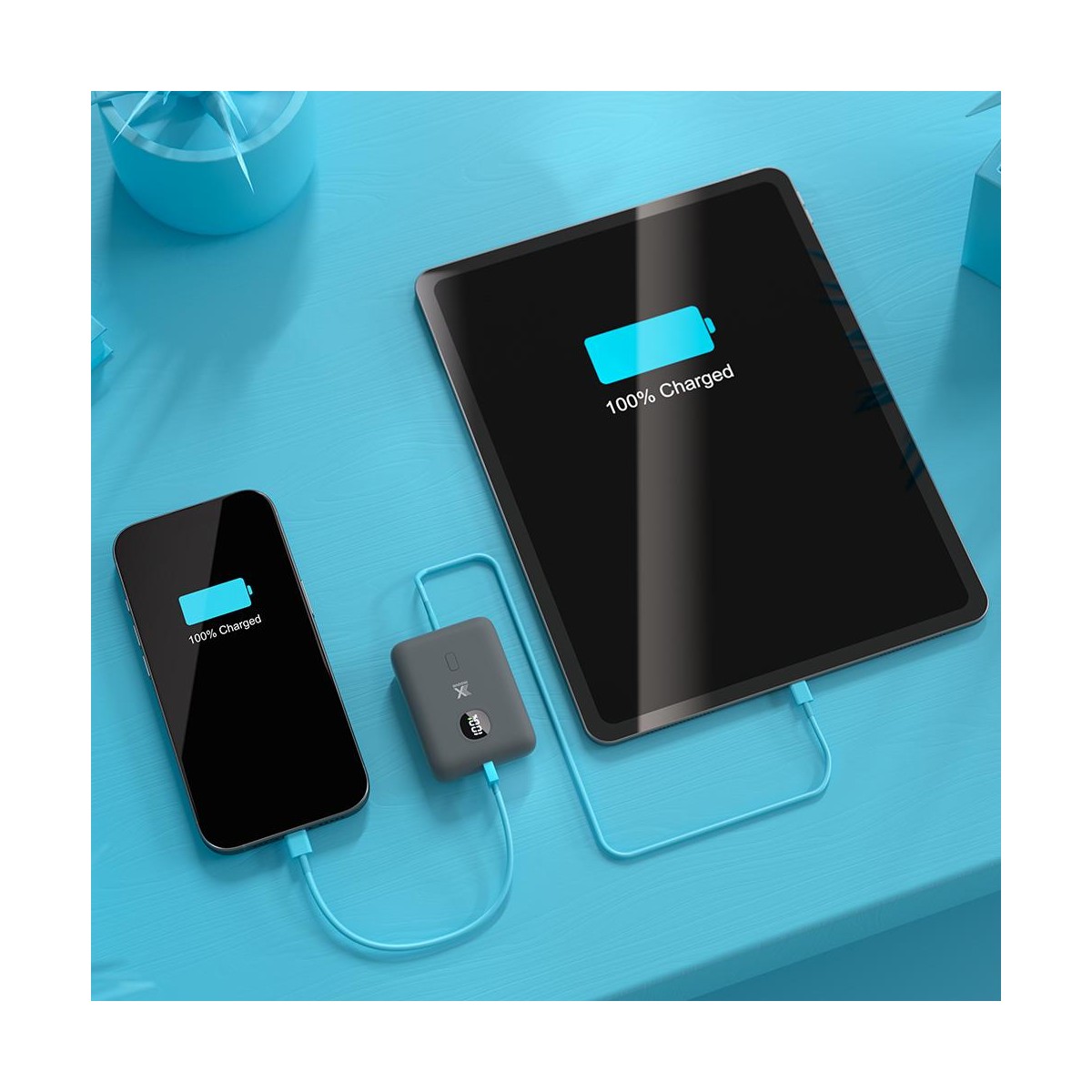 Batterie externe USB-C 18W 10 000 mAh MINI10 couleur unique, LIVOO