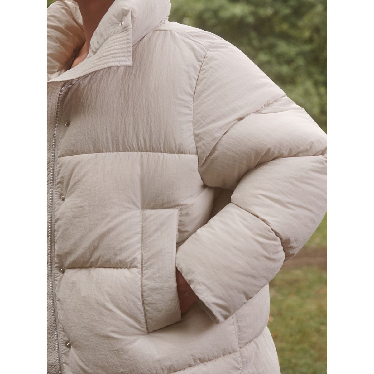 Manteau matelassé imperméable blanc, NEXT