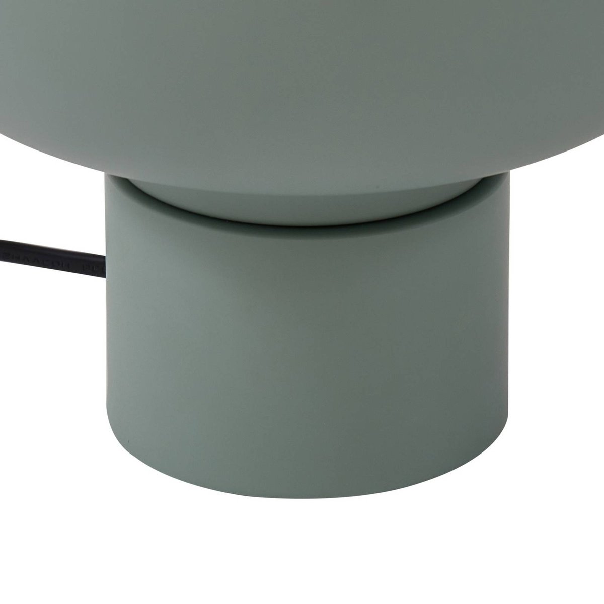 Lampe à poser en métal moderne, Fiora vert, blanc, LINDBY