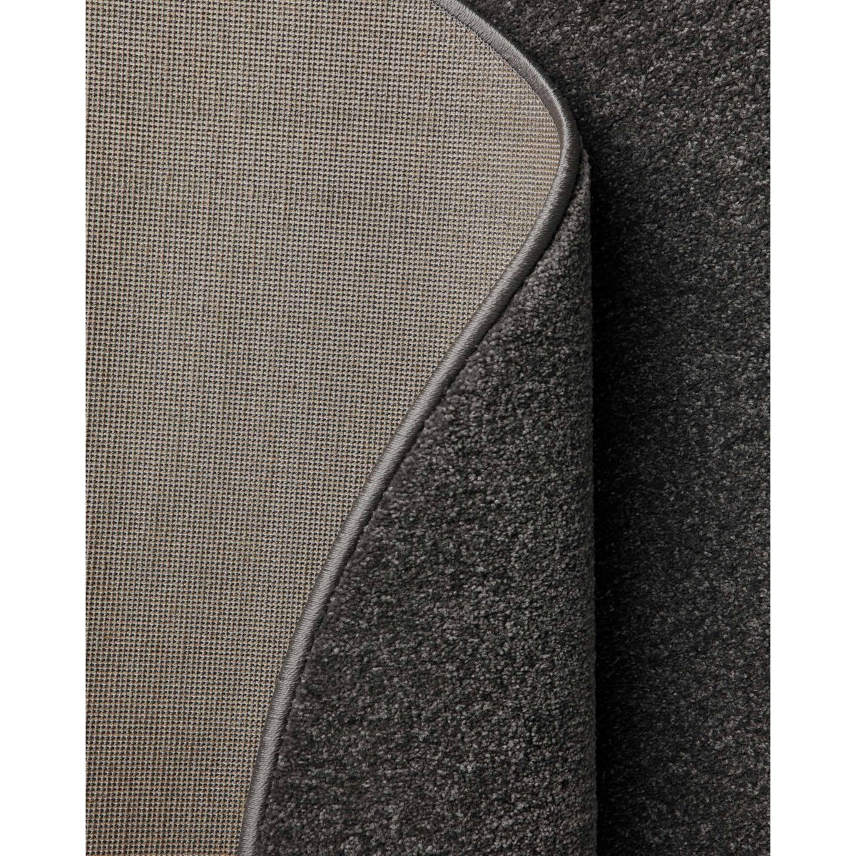 Tapis rond premium, tissé, poils courts , Montepulciano gris anthracite, HOMIE LIVING