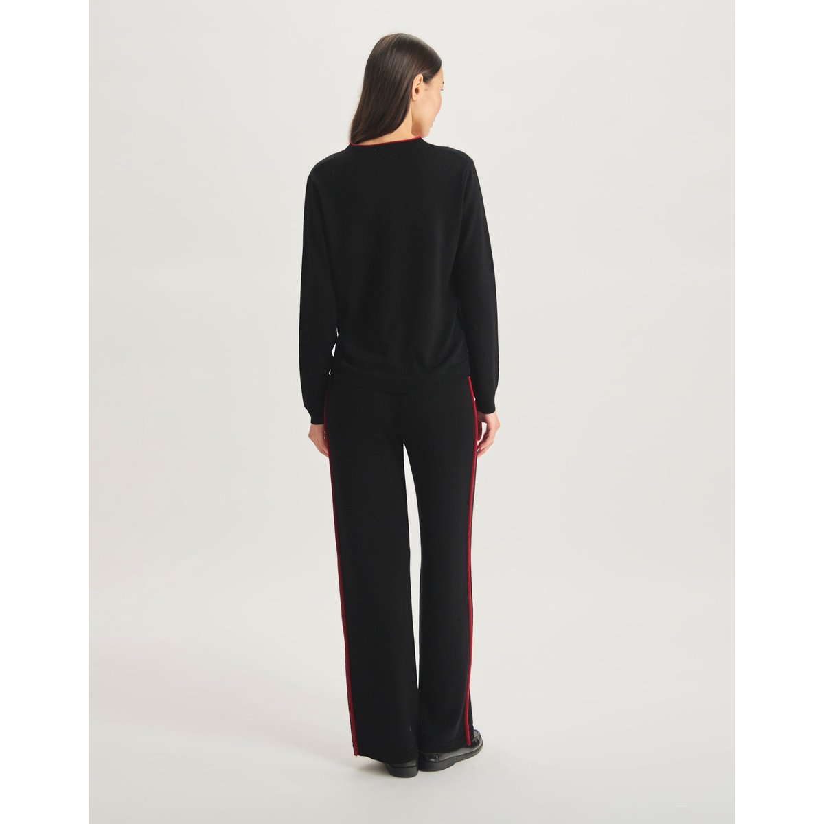 Cardigan Clotaire en laine mérinos noir, INES DE LA FRESSANGE PARIS