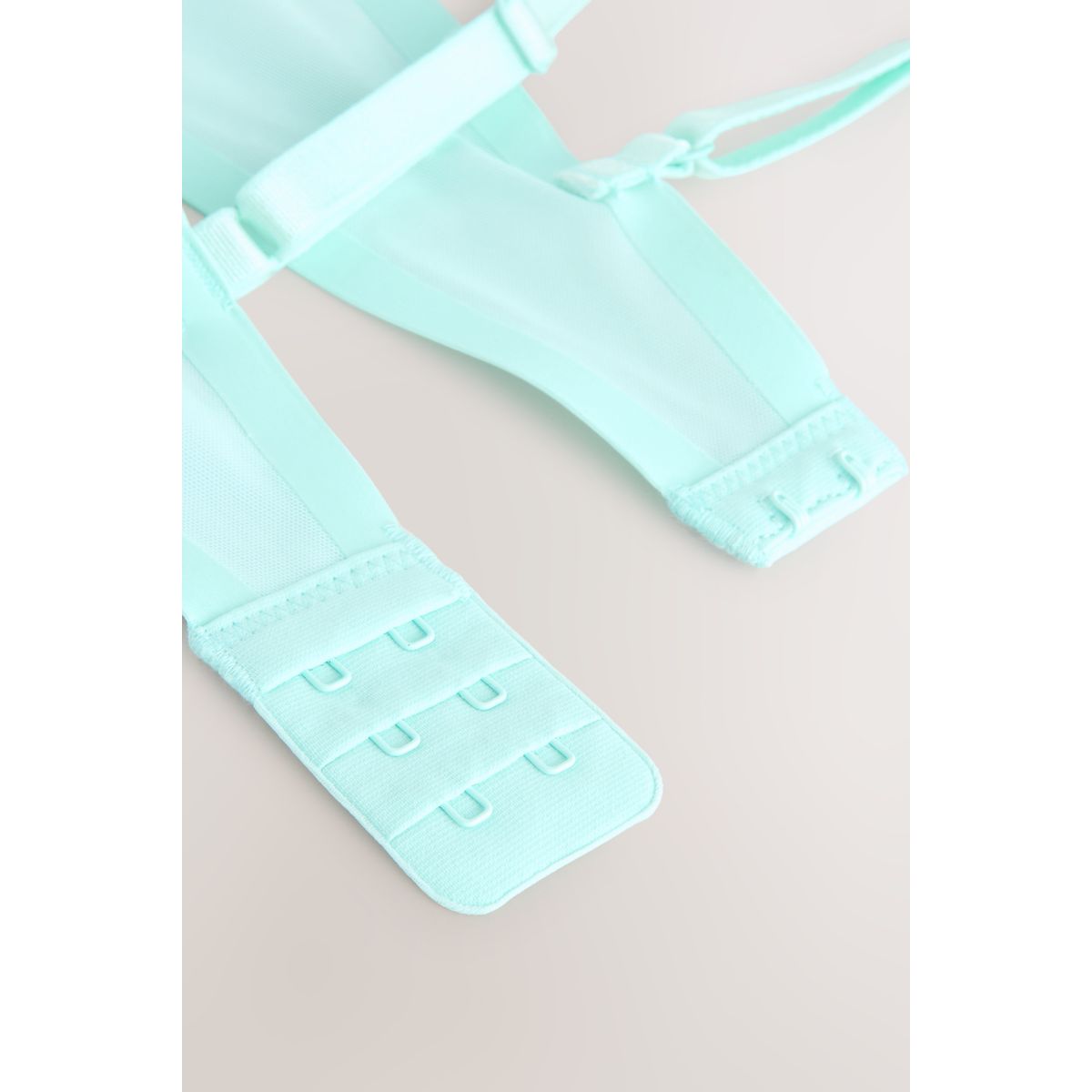 Soutien-gorge à balconnet en mesh contrecollé turquoise, NEXT