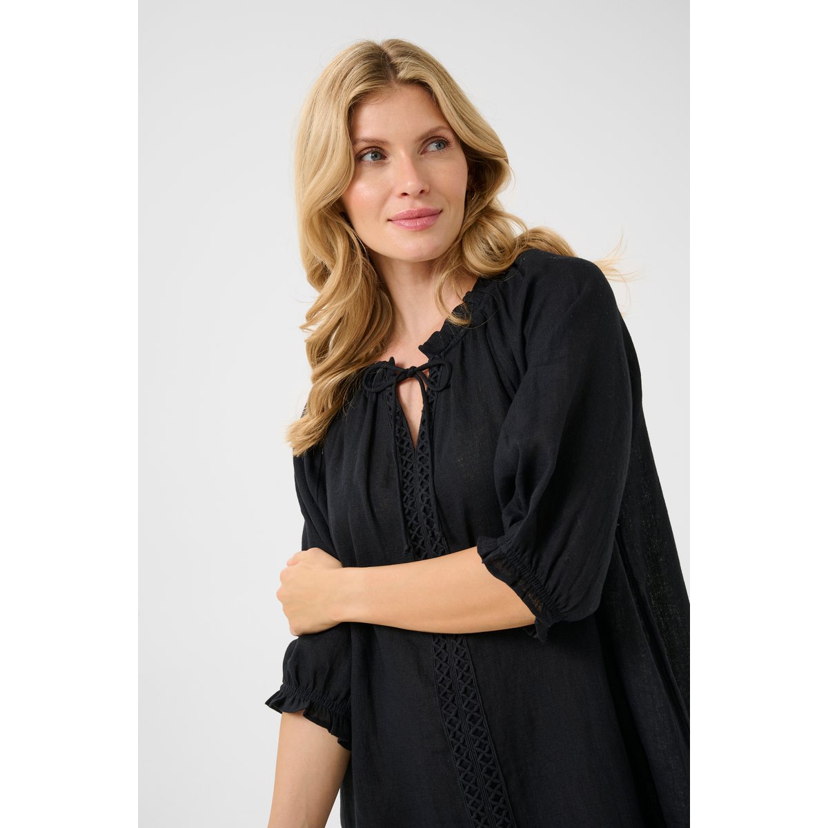 Dress noir pitch black, CREAM