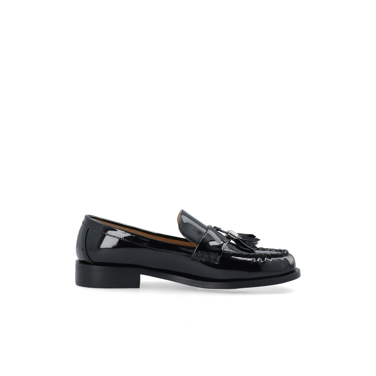 Mocassins noir - blackpatent1, BIANCO