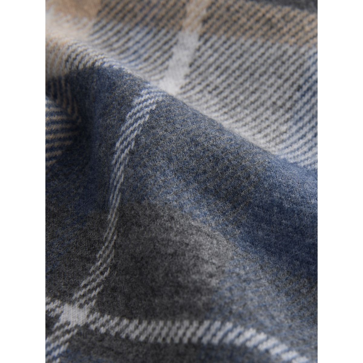 Chemise en jersey à manches longues/carreaux bleu, NEXT