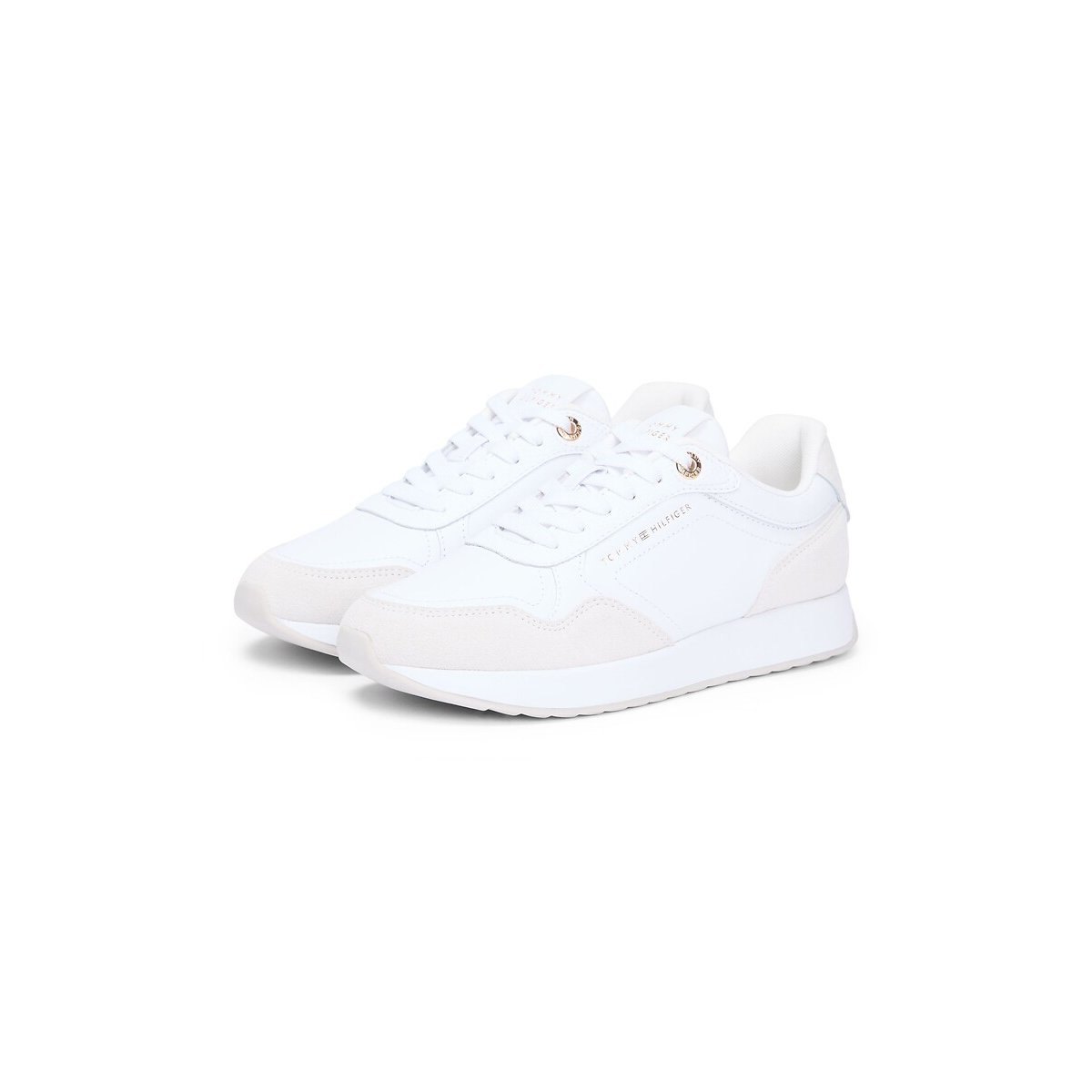 Baskets runner MONOGRAM MIX MATERIAL blanc, TOMMY HILFIGER