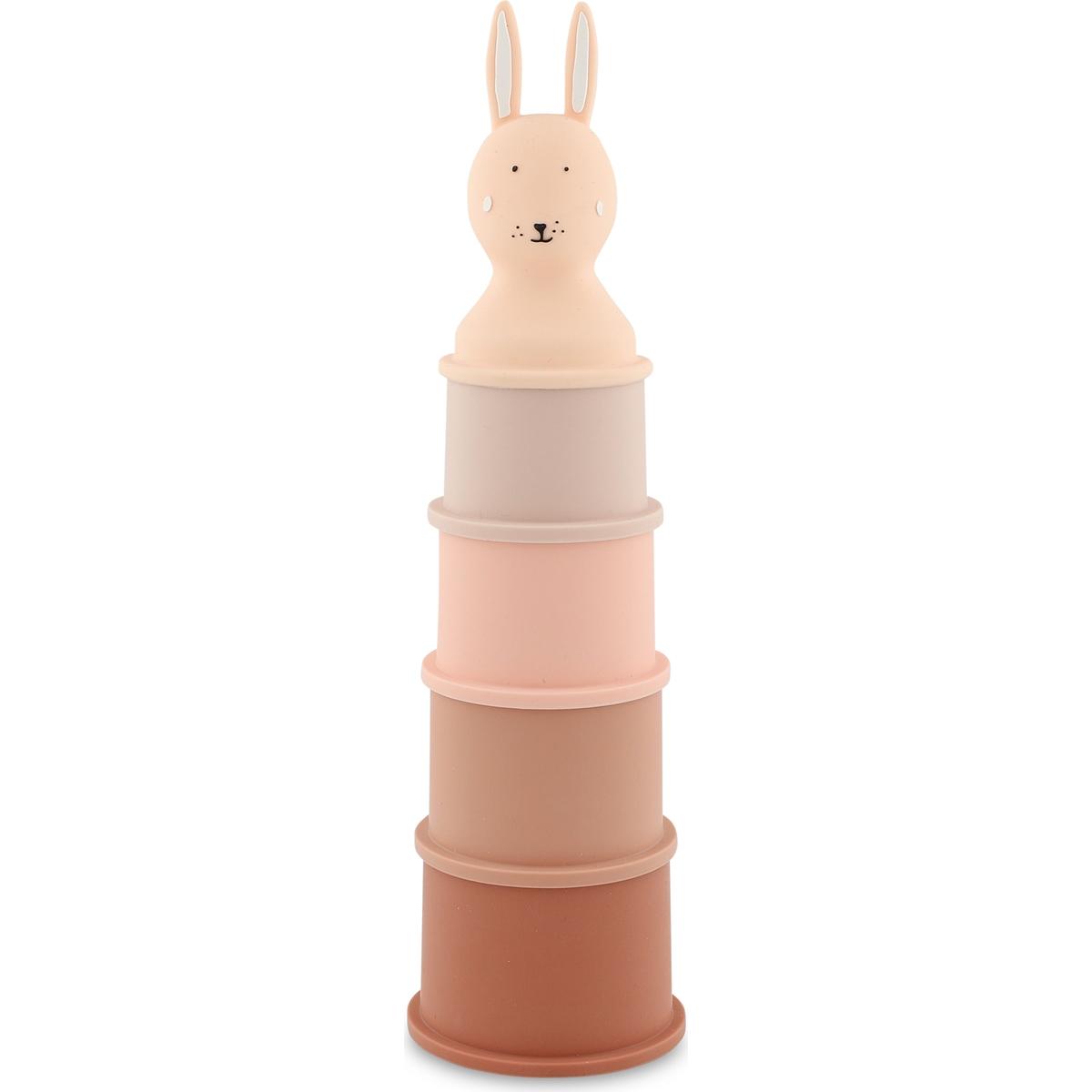 Jouets de bain gobelets empilables rose, TRIXIE