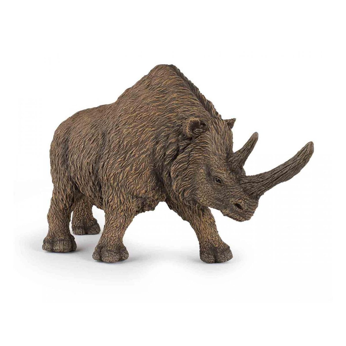 Figurine Rhinocéros Laineux marron, PAPO