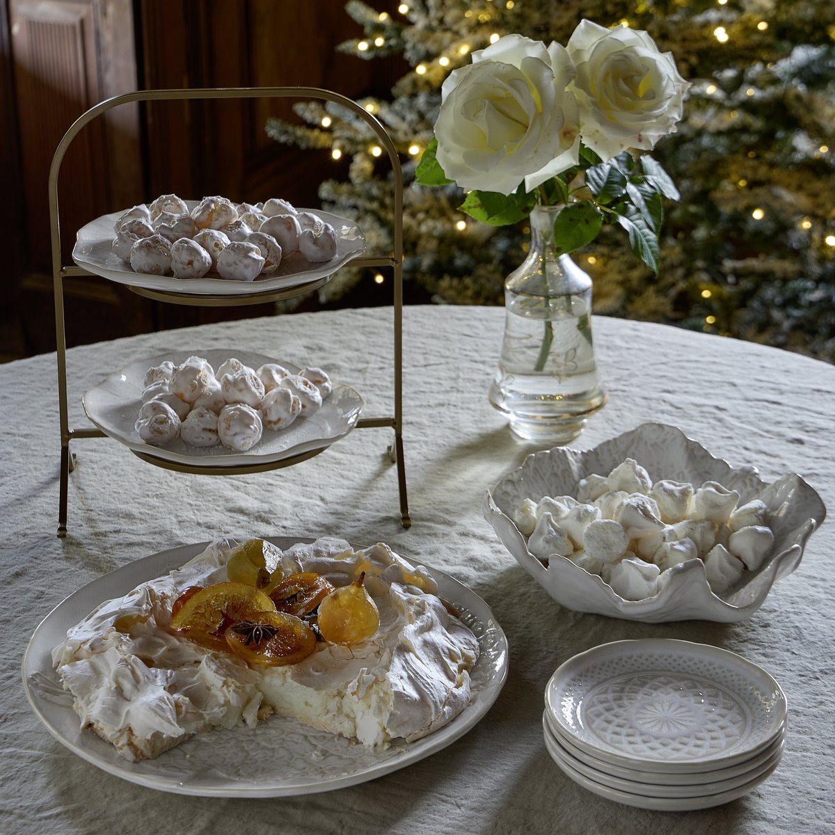 Support 2 Assiettes dessert Marrakesh gold, COSTA NOVA