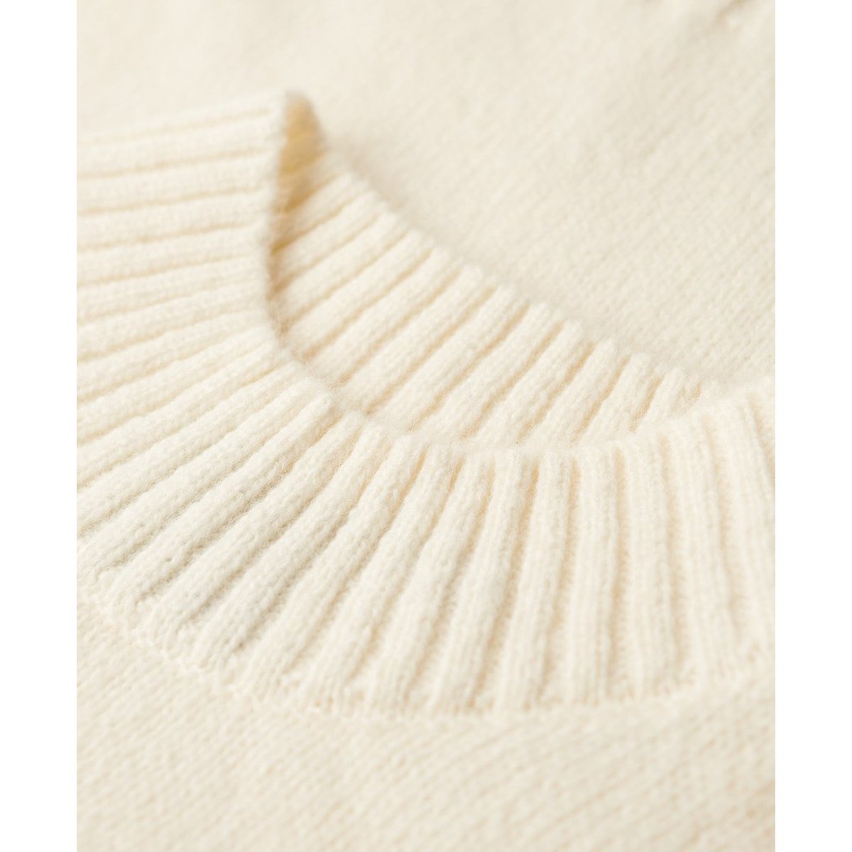 Pull à col cheminée Essential blanc vif, SUPERDRY