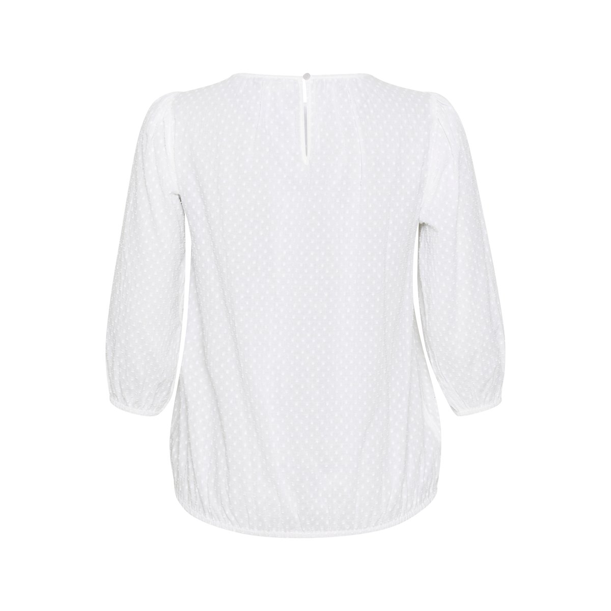 Blouse with long sleeve blanc chalk, KAFFE CURVE