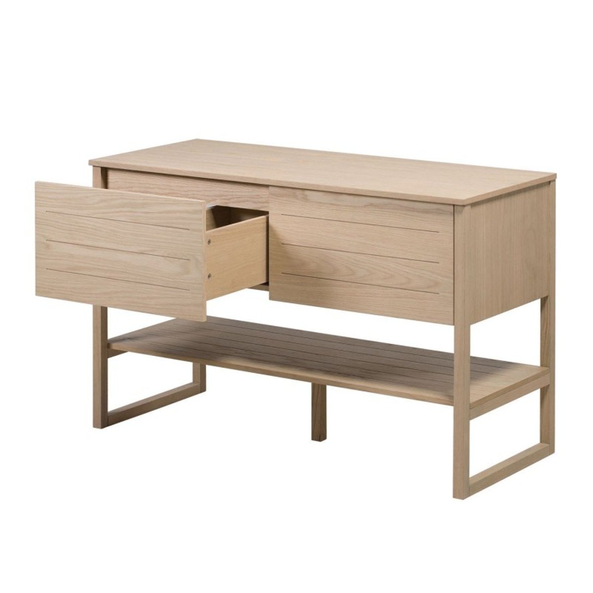 Meuble double +vasque +miroir ATOLL bois clair, MOB IN
