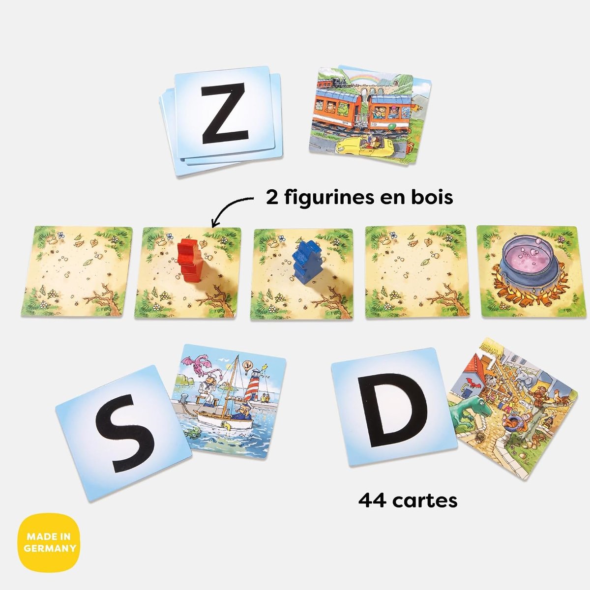 Jeu de duel Mots magiques jaune, HABA