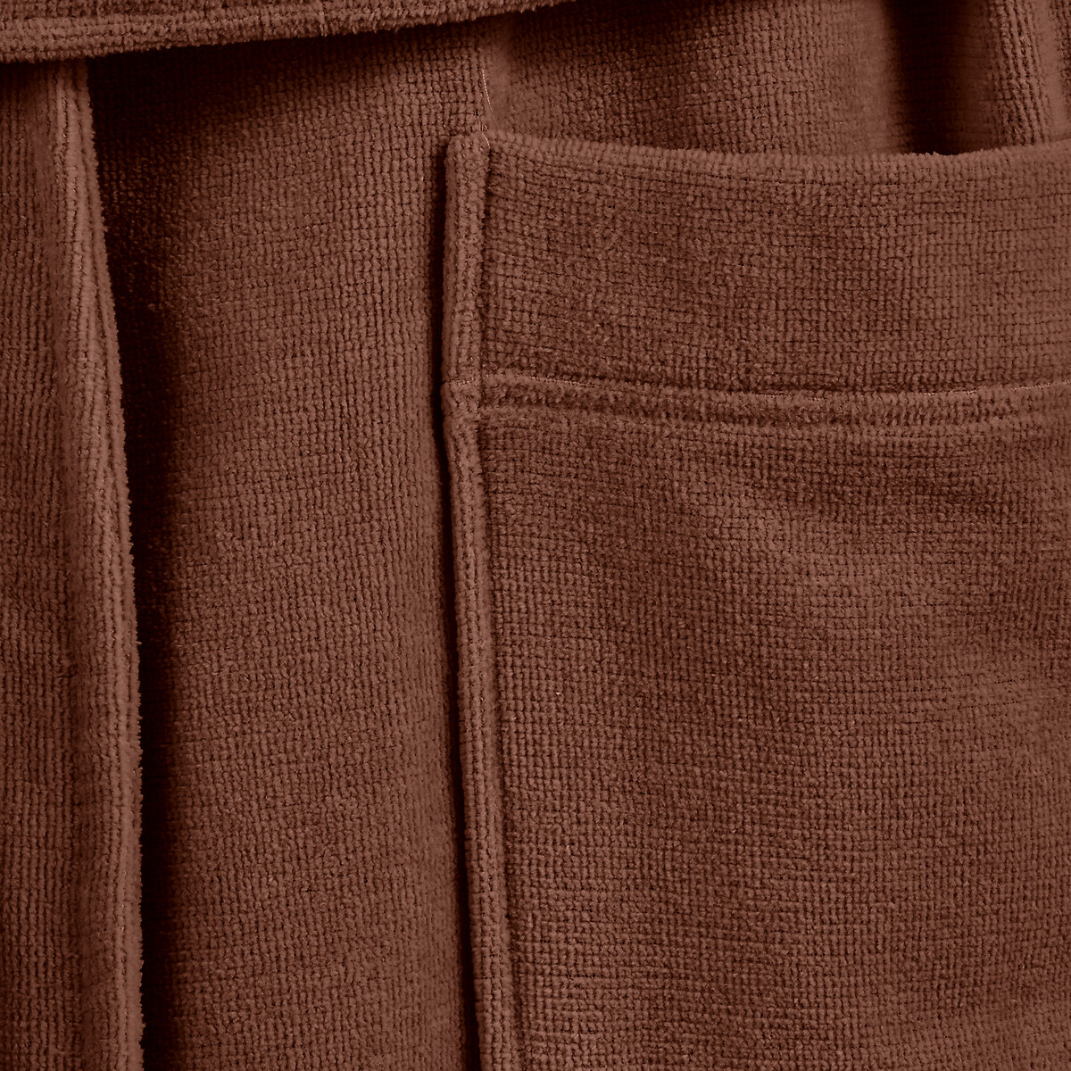 Peignoir capuche éponge velours 450 g/m2, Trizie ecorce, LA REDOUTE INTERIEURS