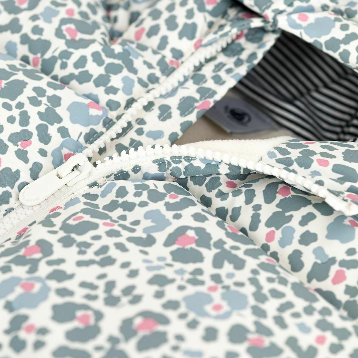 Piumino con cappuccio fantasia, PETIT BATEAU