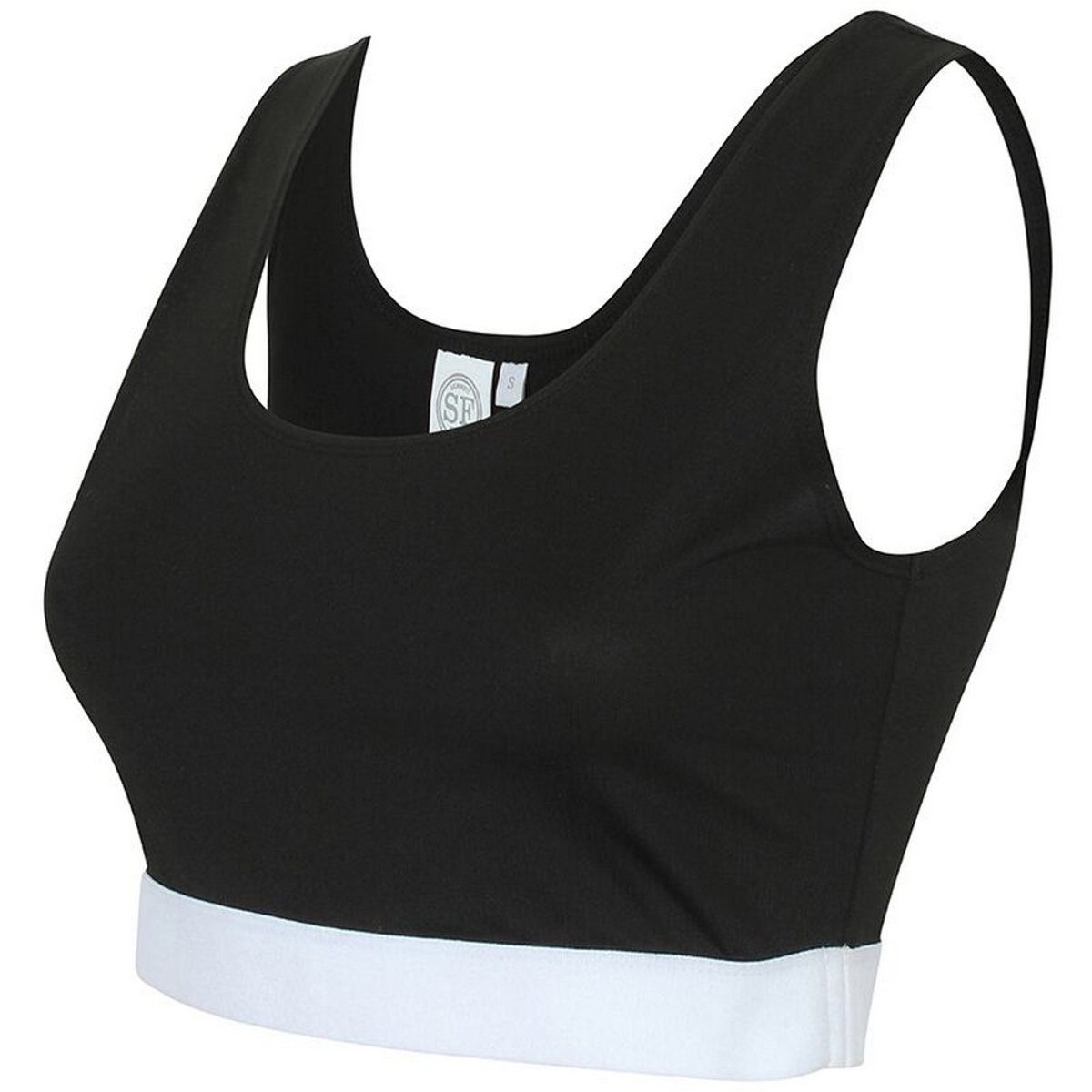 Débardeur court noir/blanc, SKINNI FIT