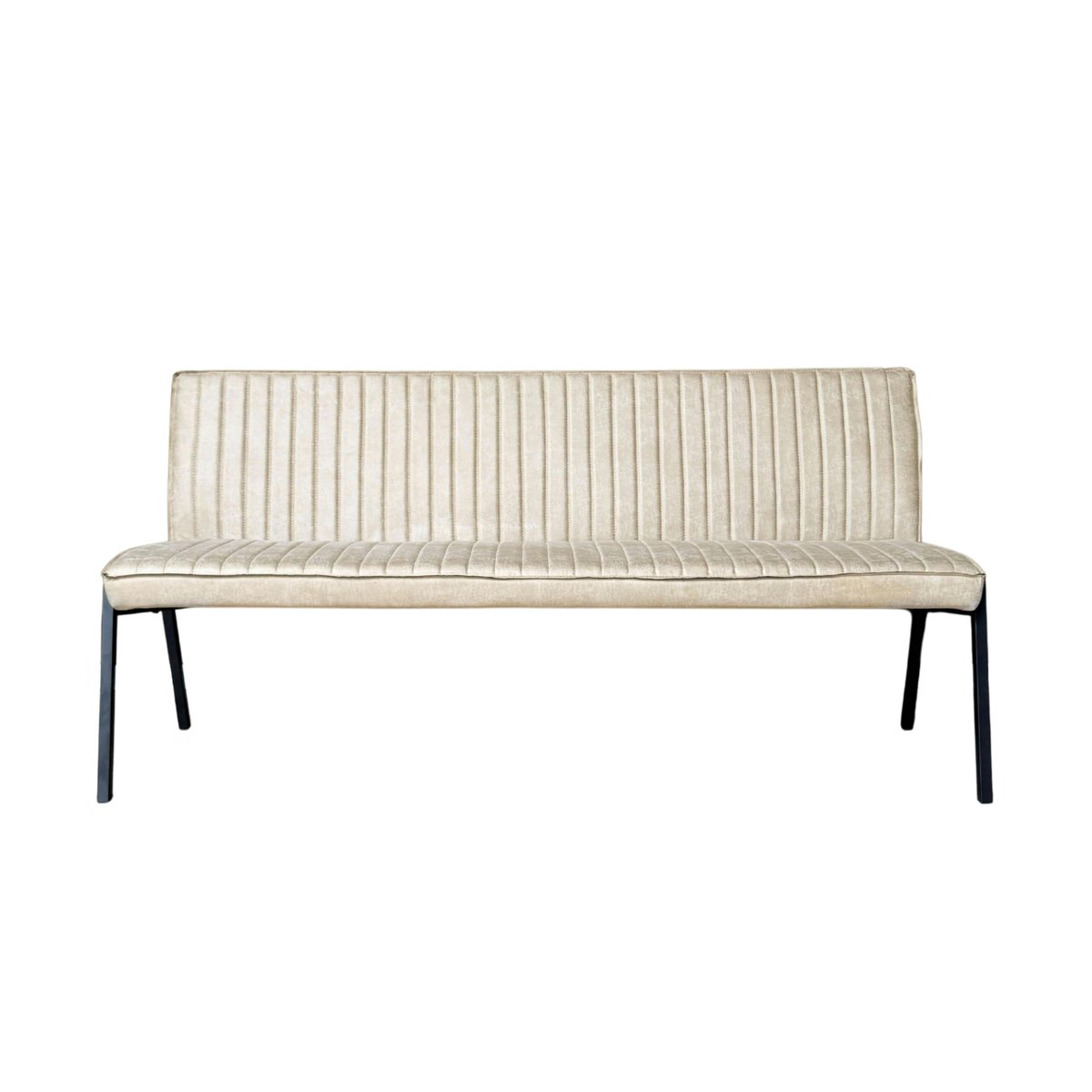 Banc de salle à manger polyuréthane 3 places CORTINA ecru, PIER IMPORT