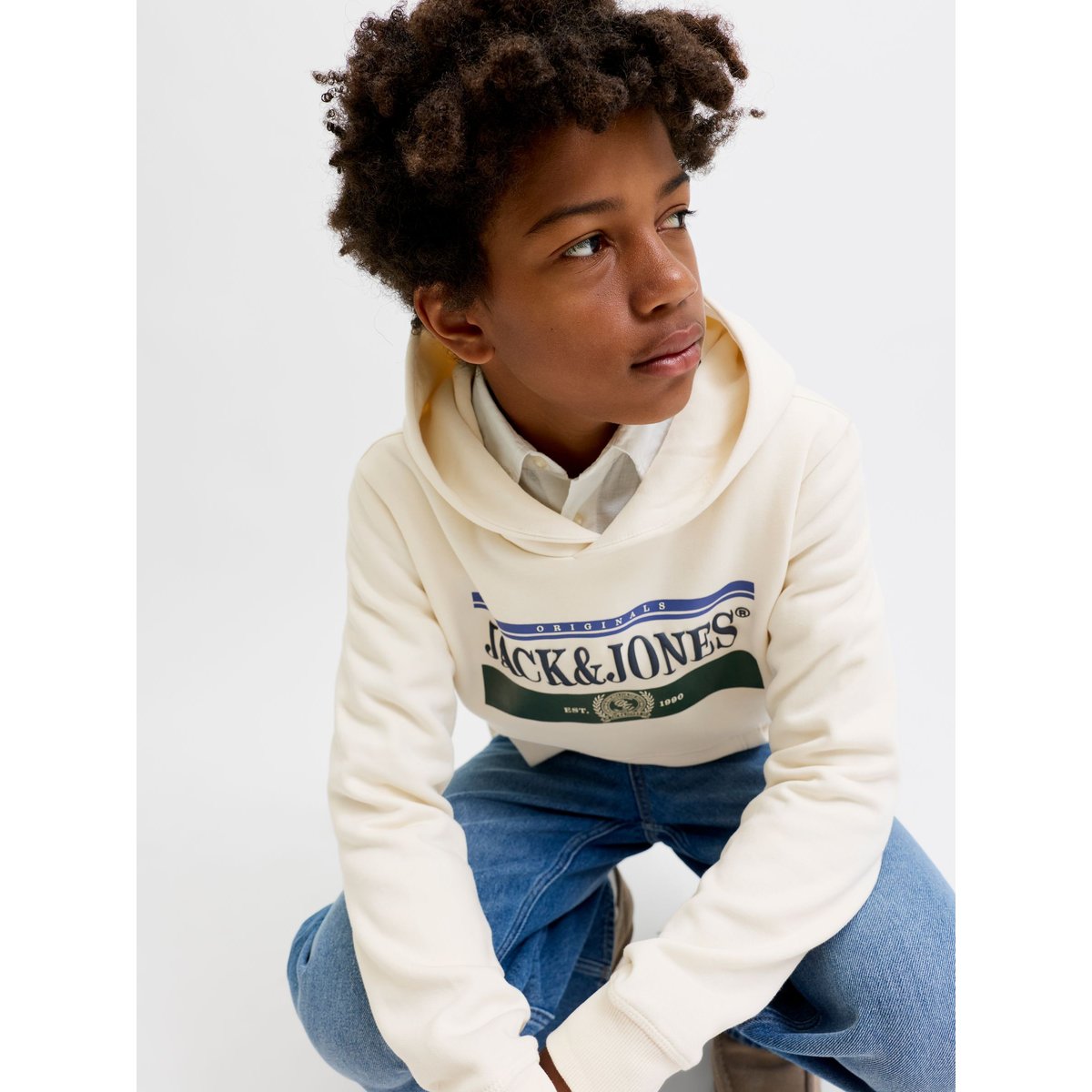 Sweat À Capuche whisper white, JACK & JONES JUNIOR