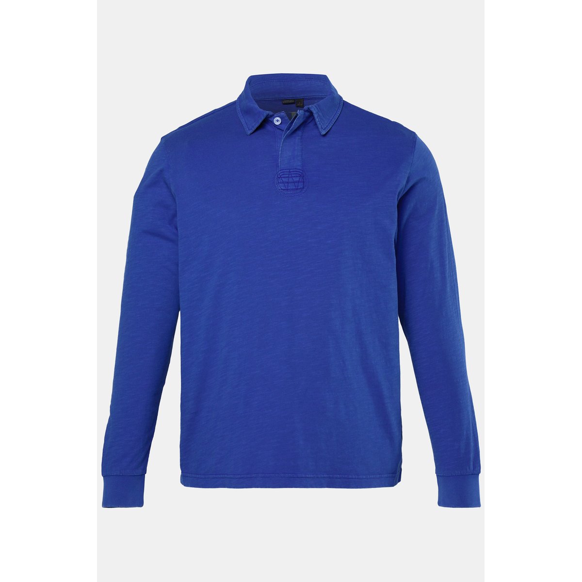 Polo à manches longues, jersey épais bleu roi, JP1880