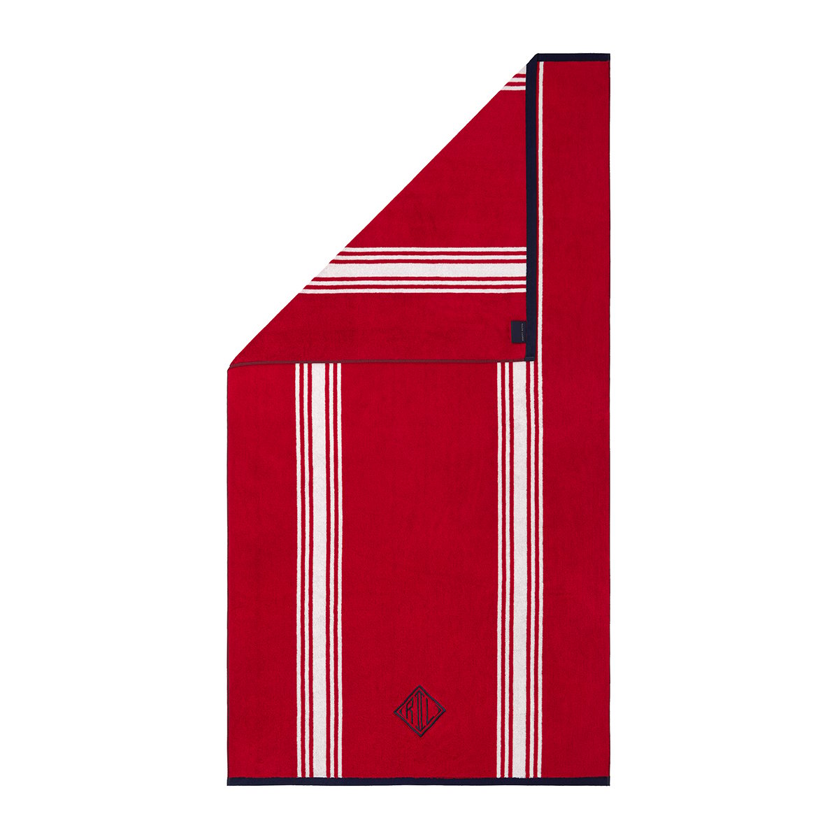 Serviette de plage en coton, HALLIE red white, RALPH LAUREN HOME