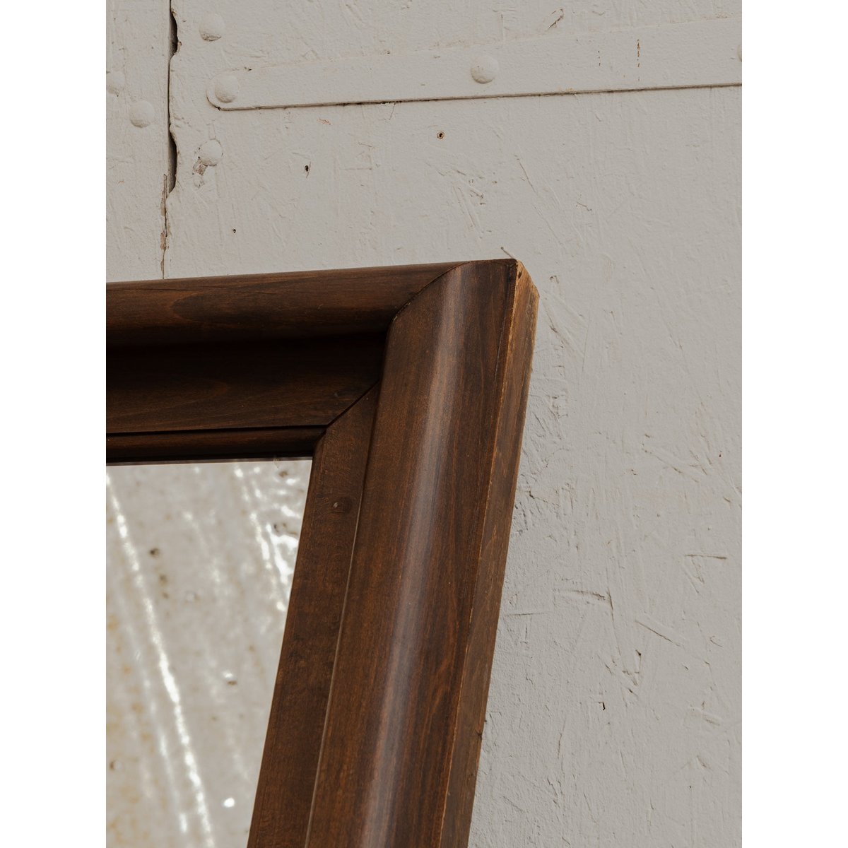 Grand miroir en bois Georges N°1231 - Bon état bois foncé, DEBONGOUT