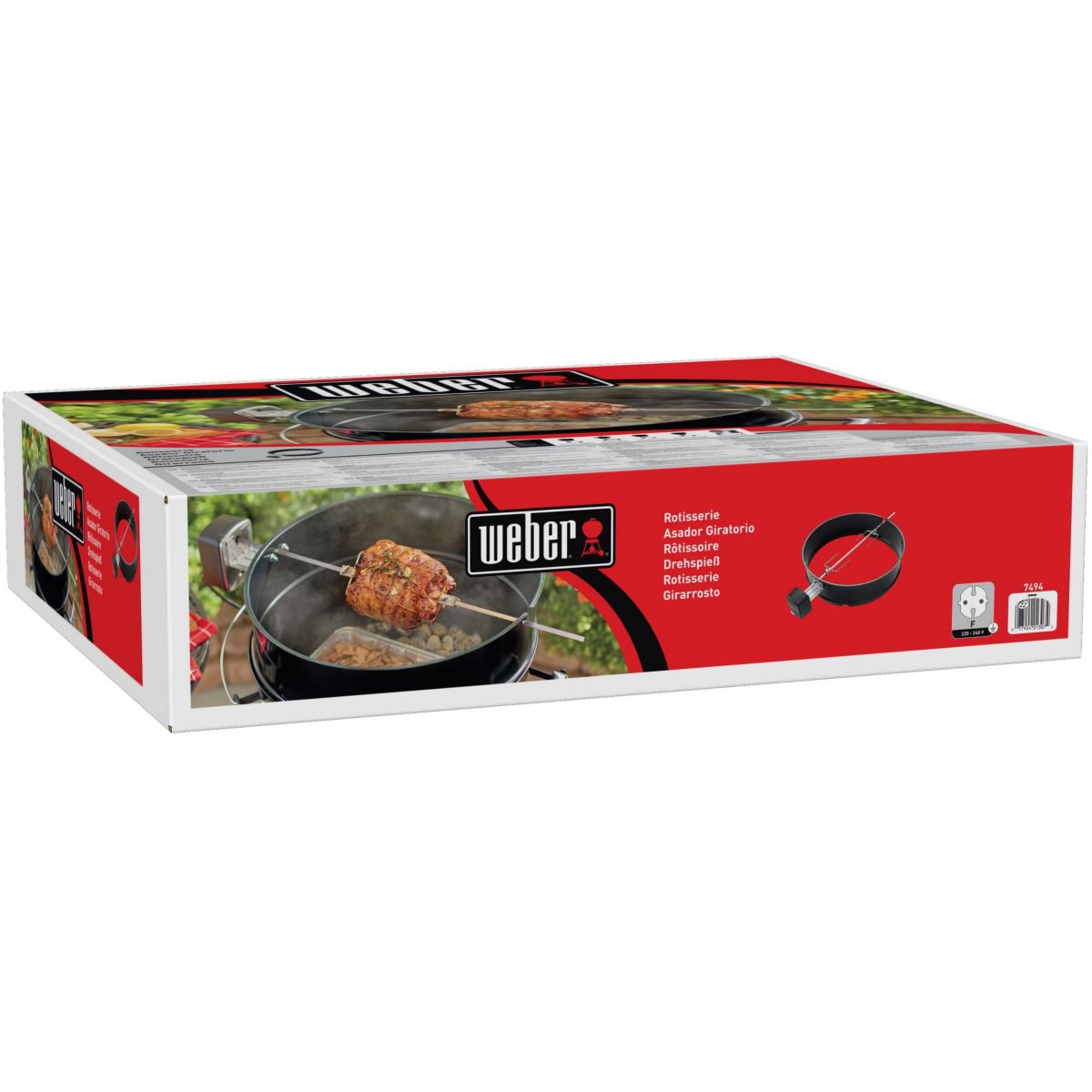 Tourne broche barbecue pour BBQ charbon 57cm noir, WEBER