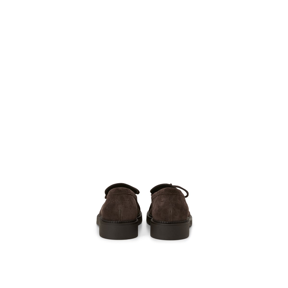Mocassins modèle Erin en cuir velours huilé marron foncé, MARC O'POLO