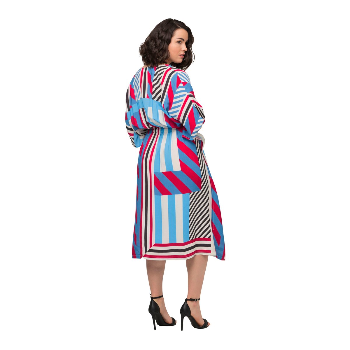 Robe midi oversize rouge salsa, ULLA POPKEN