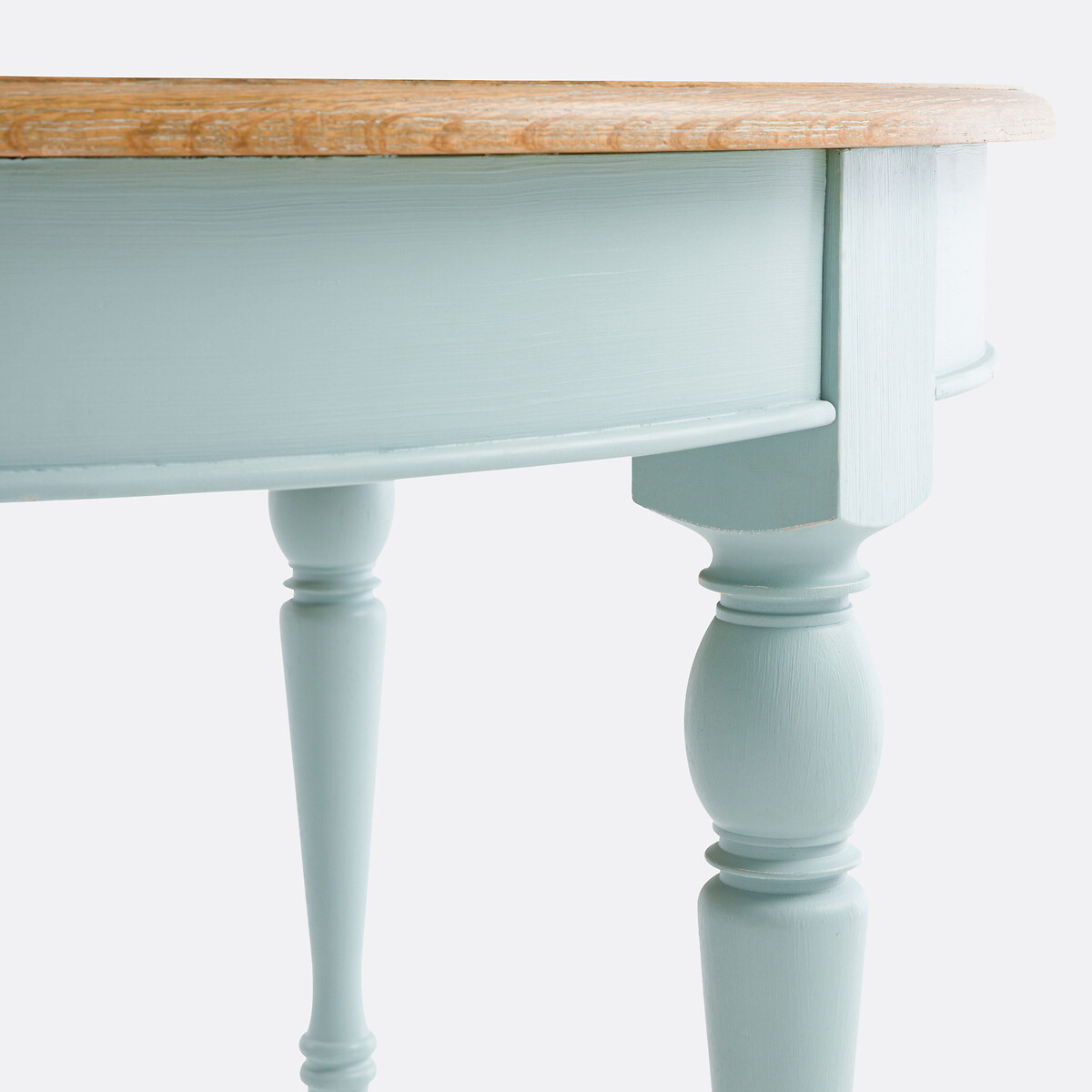Angusta 4-12 Seater Round Extending Dining Table light blue, LA REDOUTE INTERIEURS