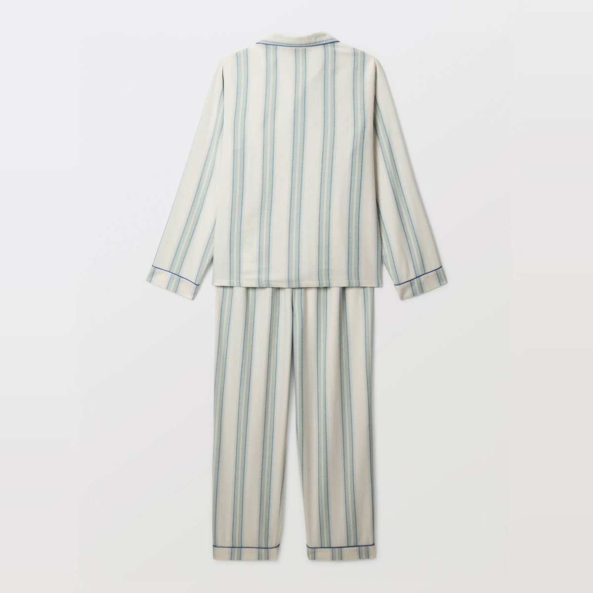 Pyjama chemise manches longues à carreaux en coton BIO GOTS petiole, MONOPRIX