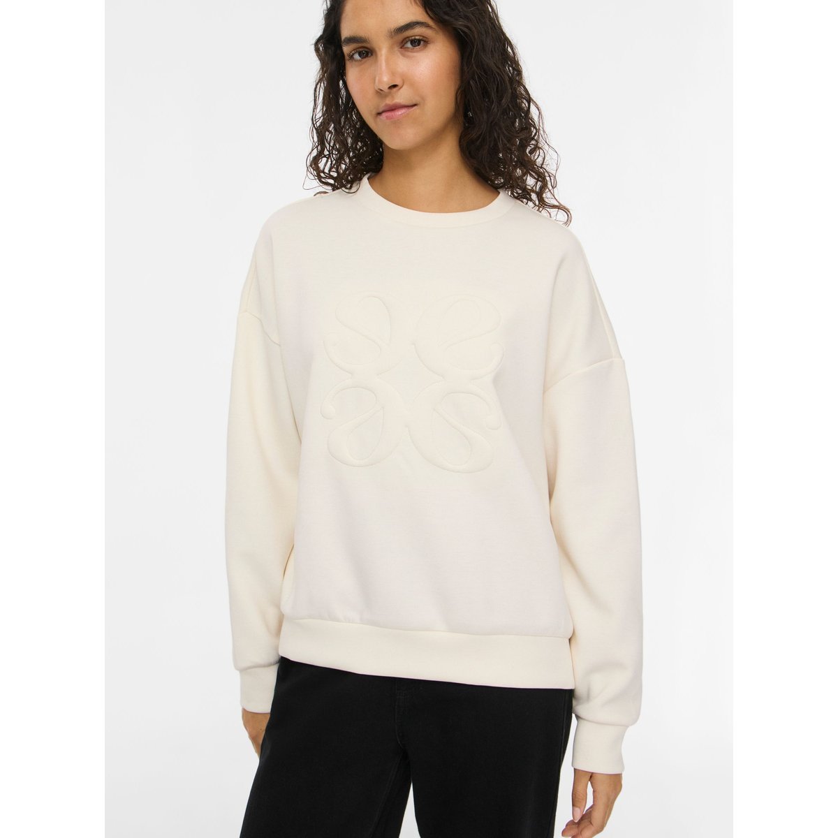 Sweat-Shirt À Manches Longues gris - birch1, VILA