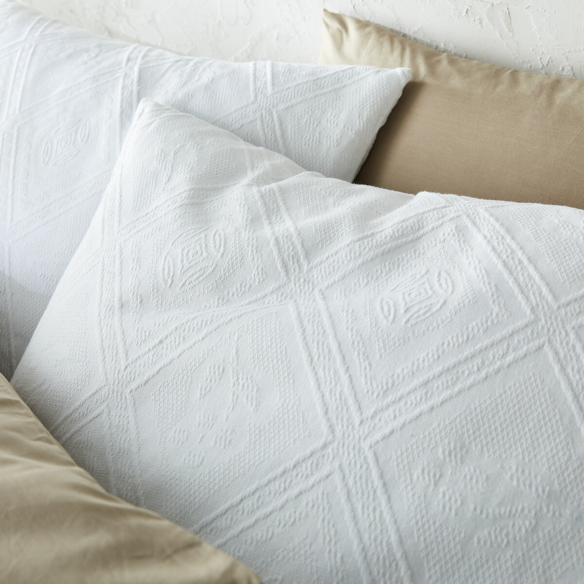 Copriletto cotone jacquard, Indo bianco, LA REDOUTE INTERIEURS