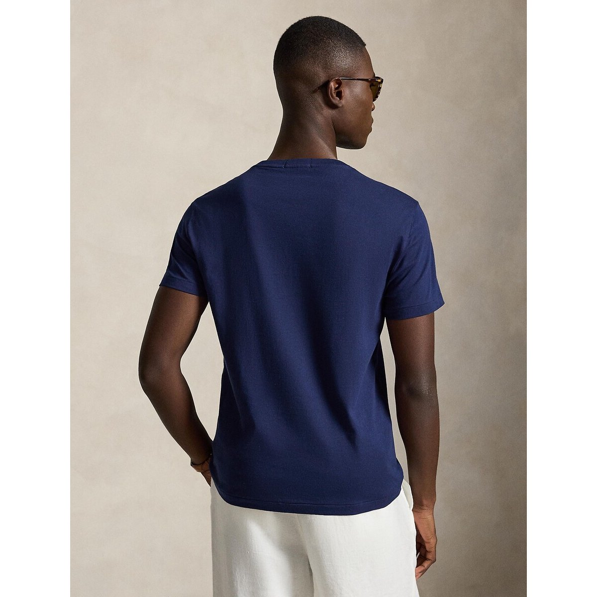 T-shirt de manga curta, BEAR, CUSTOM SLIM FIT marinho, POLO RALPH LAUREN