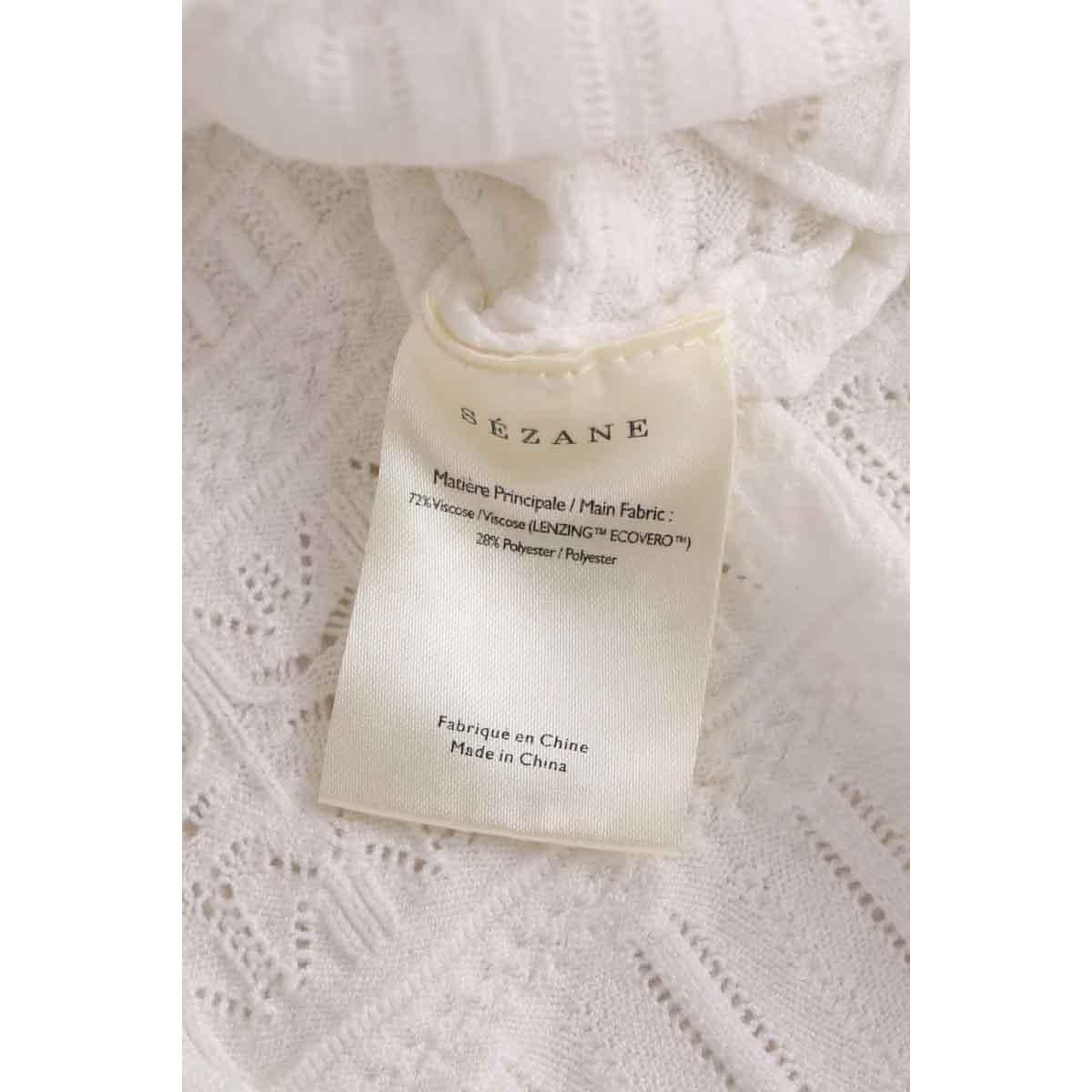 Pull - Très Bon État blanc, SEZANE