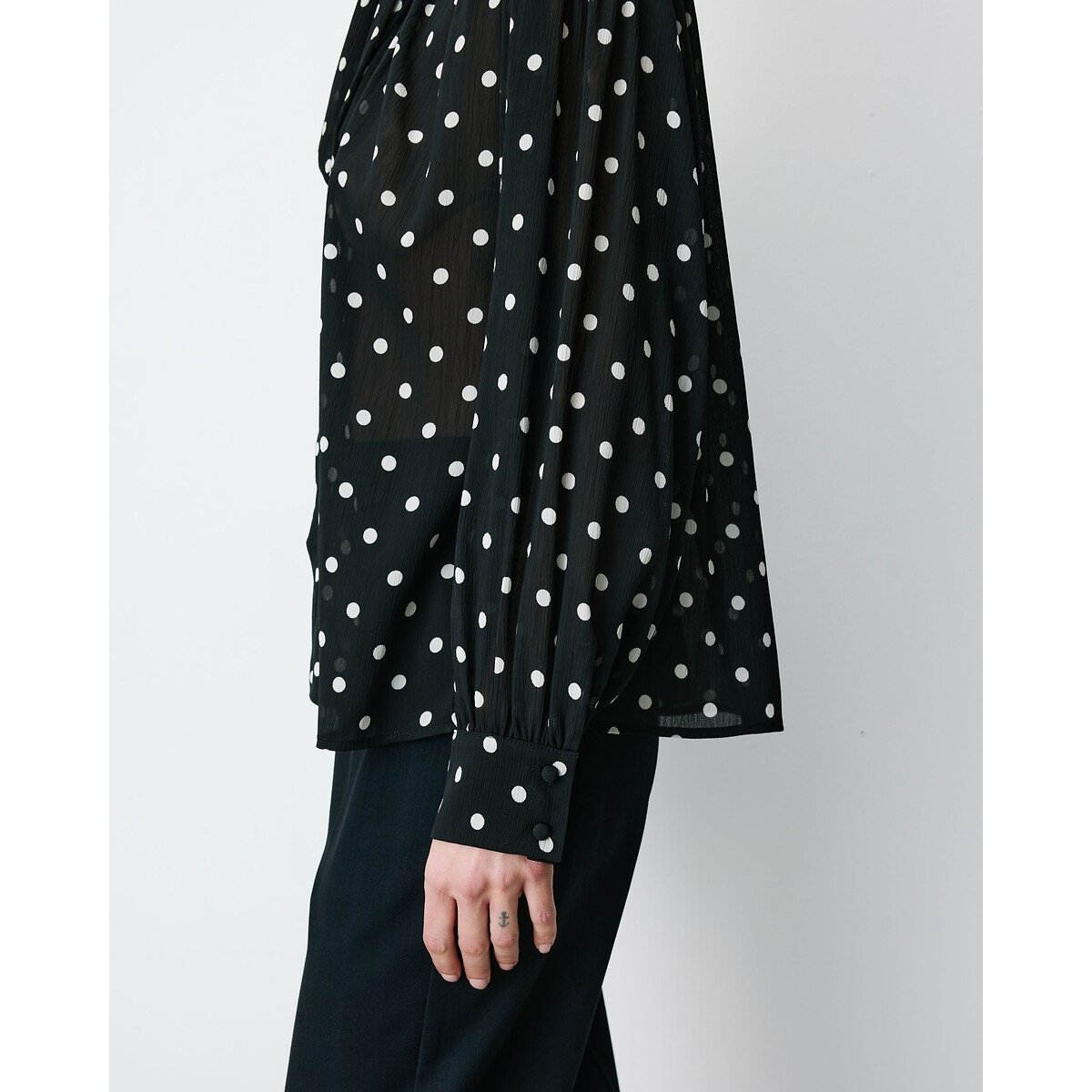 Blusa estampada con lunares, ANGELICA estampado lunares, GRACE & MILA