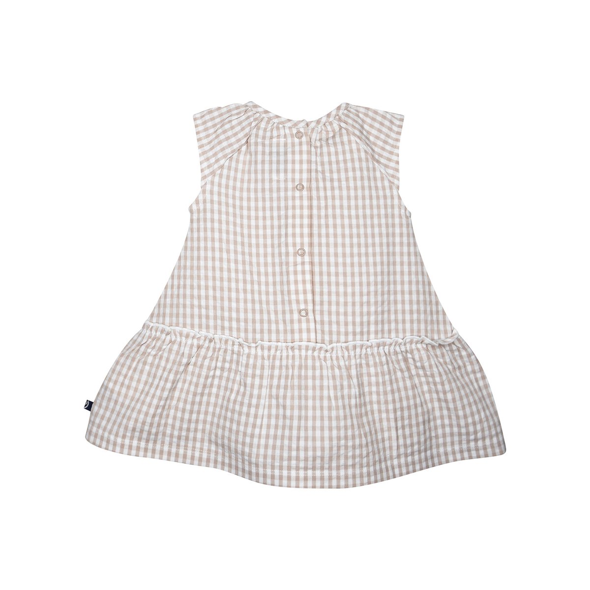 Robe leilou manches courtes bebe beige, SUCRE D'ORGE
