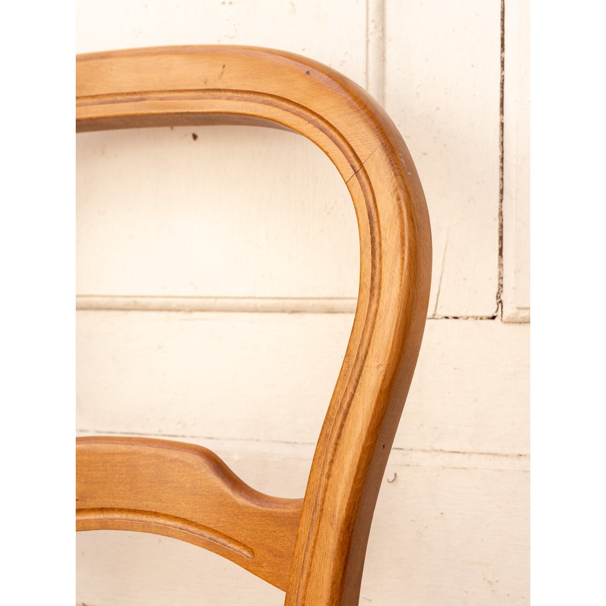 Lot de 4 chaises en bois et paille Claude N°1451 - Bon état bois clair, DEBONGOUT