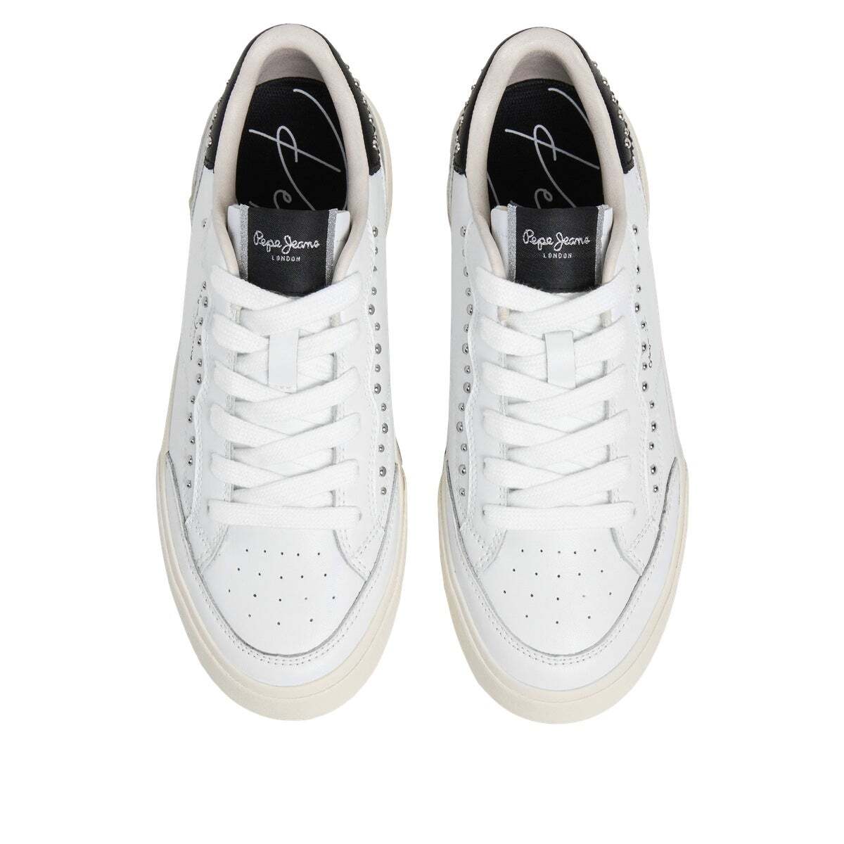 Baskets Combinées Avec Clous argent, PEPE JEANS