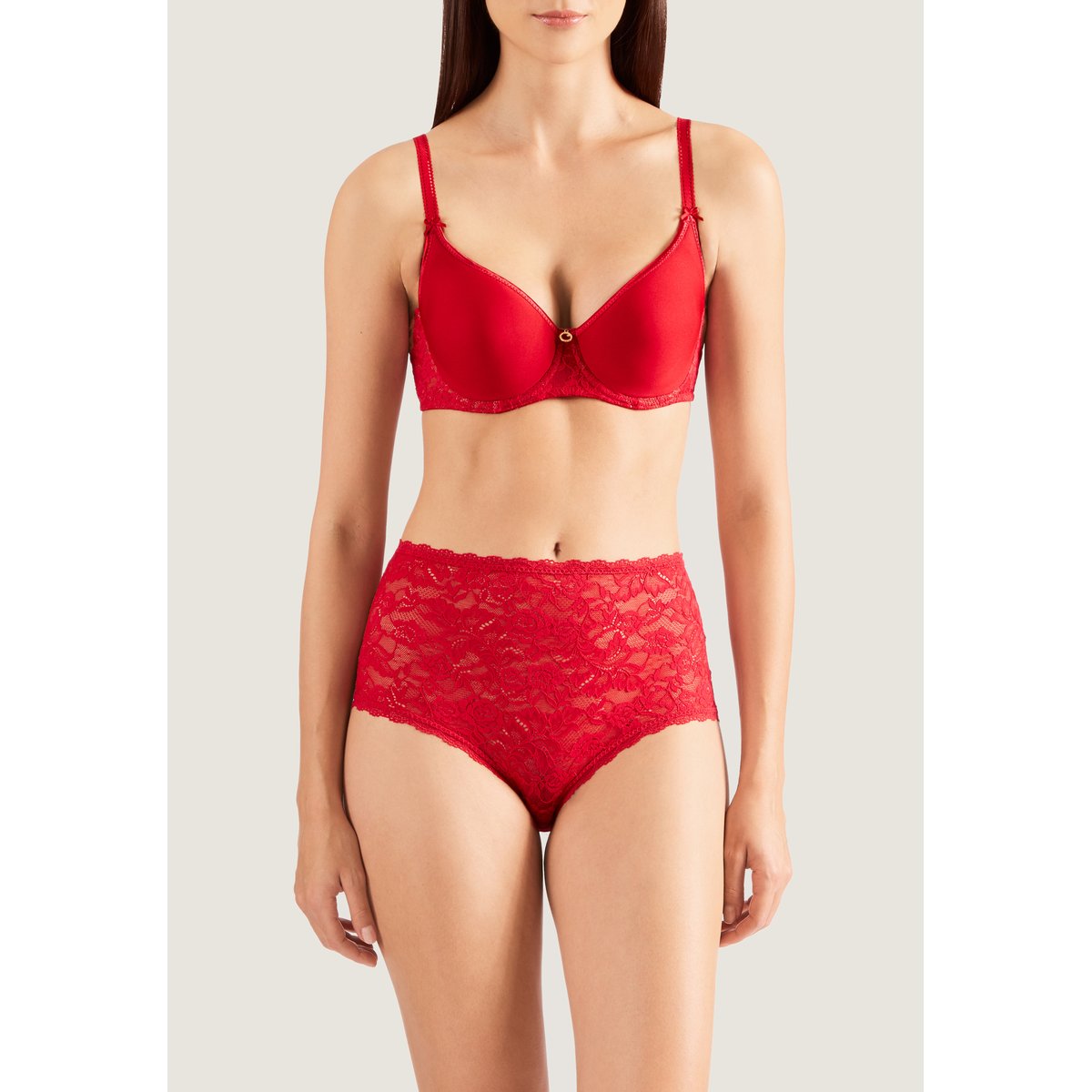 Soutien-gorge T-shirt bra Rosessence rouge, AUBADE